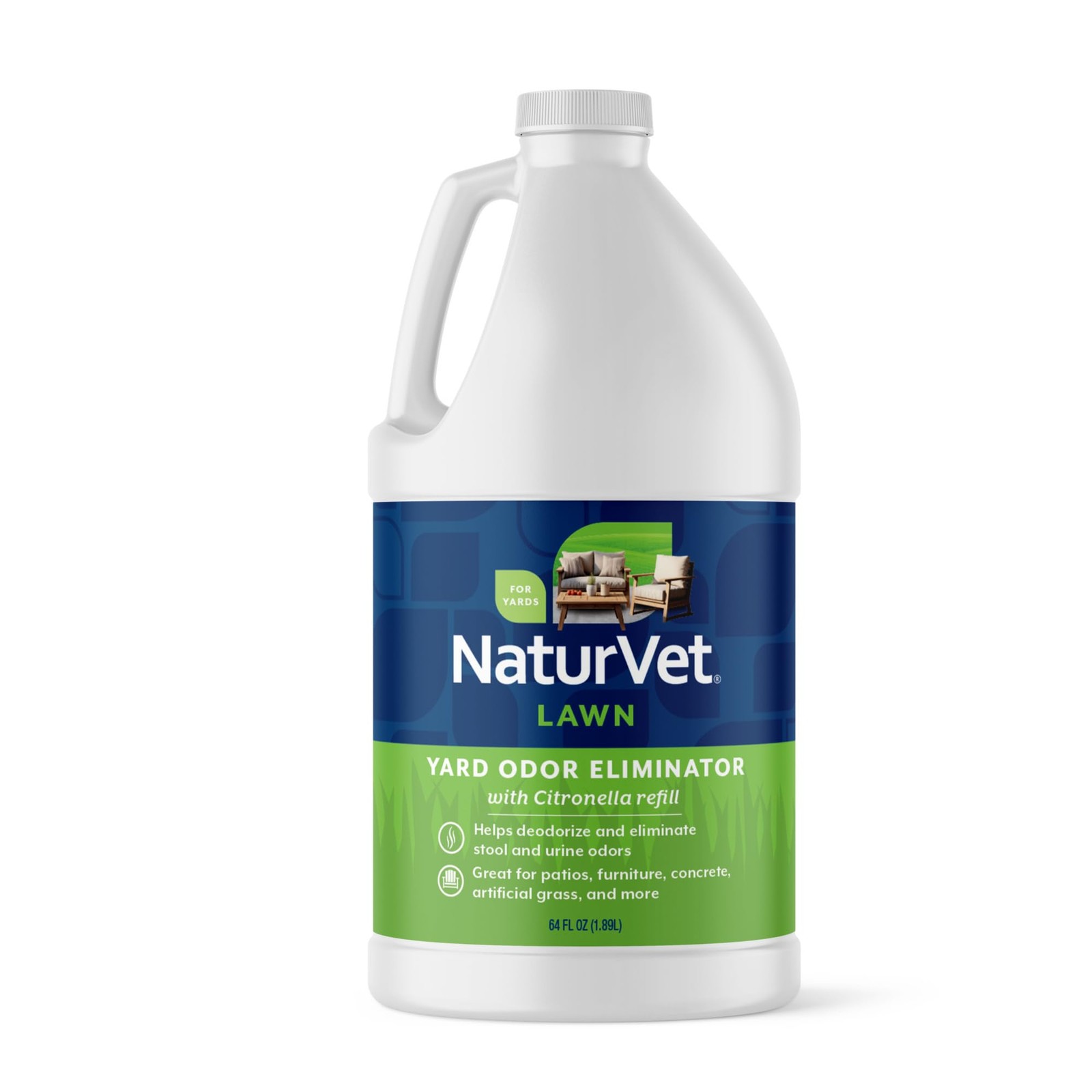 Yard Odor Eliminator 64 Fl Oz NaturVet Plus Citronella Spray