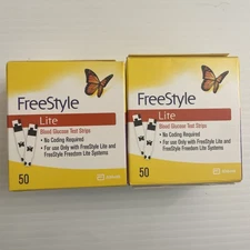 Freestyle Lite Blood Glucose Diabetic Test Strips 100 Total