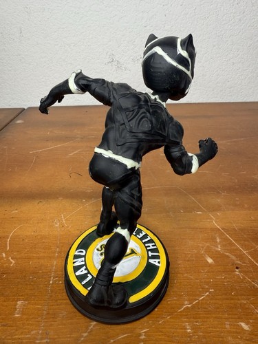 2018 Oakland Athletics A's Black Panther Marvel Glowing Bobblehead No Box As Is - Picture 4 of 9