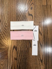 Headbands 2-Pack --White/Pink Soft ribbed