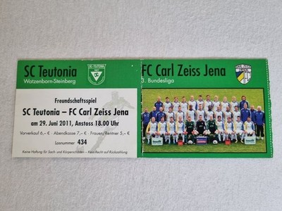 Sammlerticket  SC Teutonia Watzenborn Steinberg - FC Carl Zeiss Jena / FSS