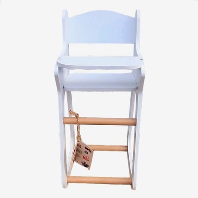 Moover Light Wooden White Essential - High Chair for Dolls XXL Fine Toys 19 X 8