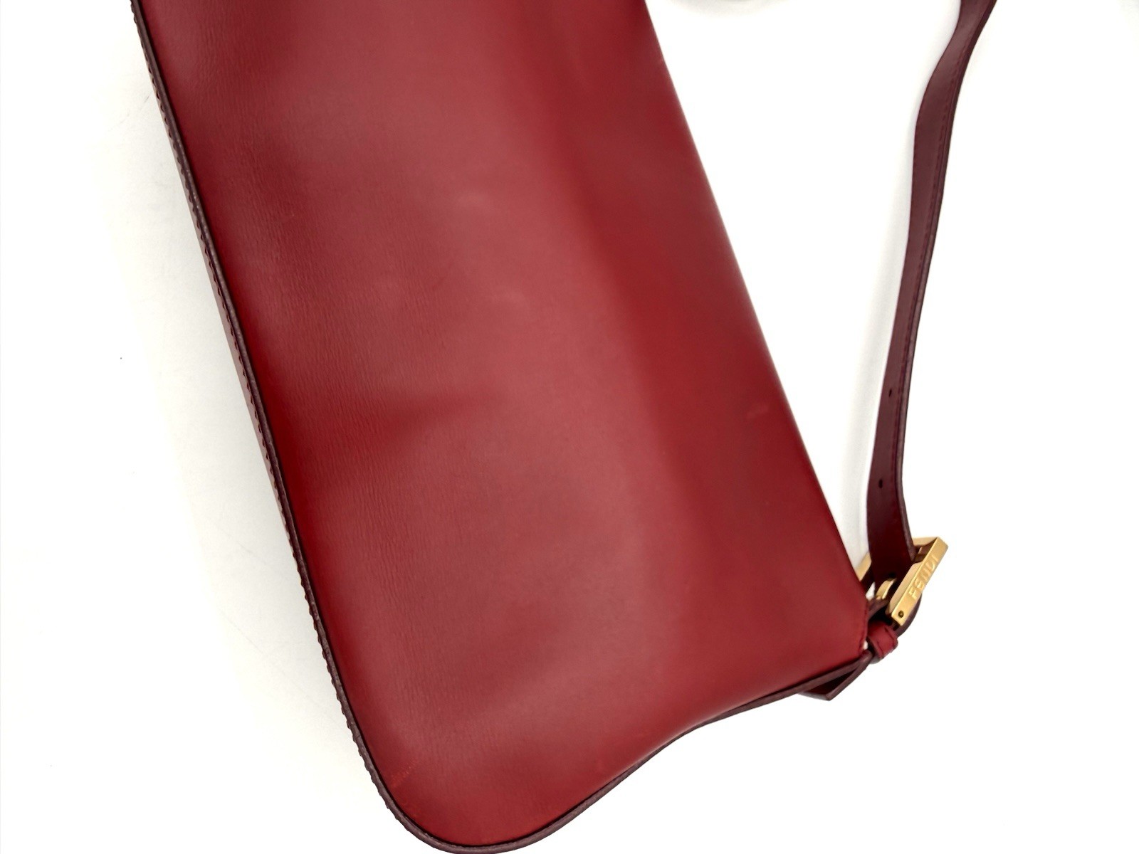 Fendi Red Leather Baguette — image 9