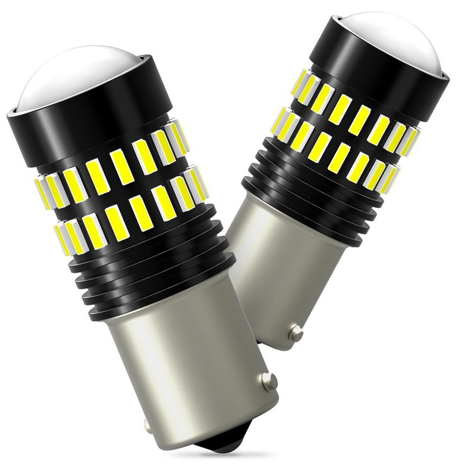 2x Super White BA15S 1156 48SMD LED Tail Brake Backup Reverse LED