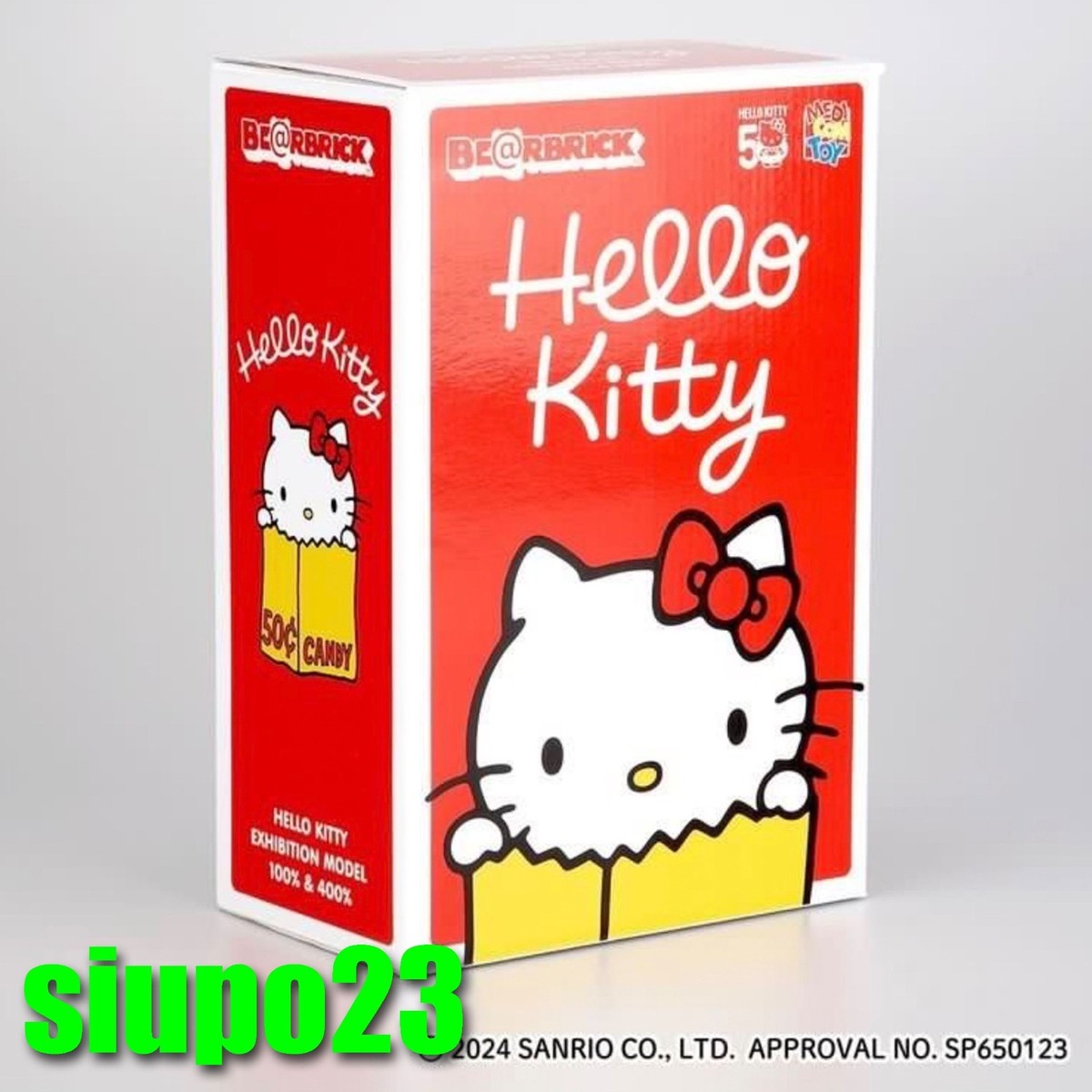 Medicom 400% + 100% Bearbrick ~ Hello Kitty Be@rbrick 50th