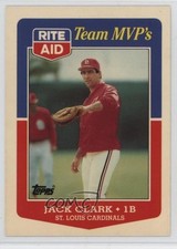 1988 Topps Rite Aid Team MVP's Box Set Jack Clark #10 1oa8