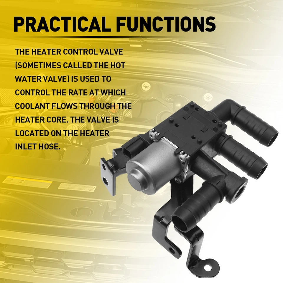 3X Válvula de calefacción para Ford F-150 2018-2020 V8 5,0 L aspiración natural DG1Z-18495A Foto 2 de 4