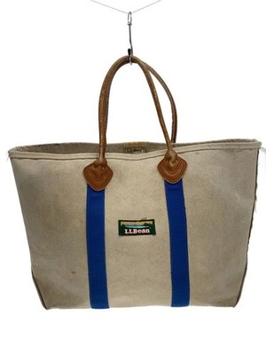 LLBean Katahdin Tote Canvas Cream 70s 80s Discontinued Used Made in USA