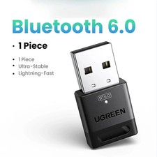 USB Bluetooth Adapter, Bluetooth 6.0 Dongle for PC Windows 11/10/8.1, Bluetooth