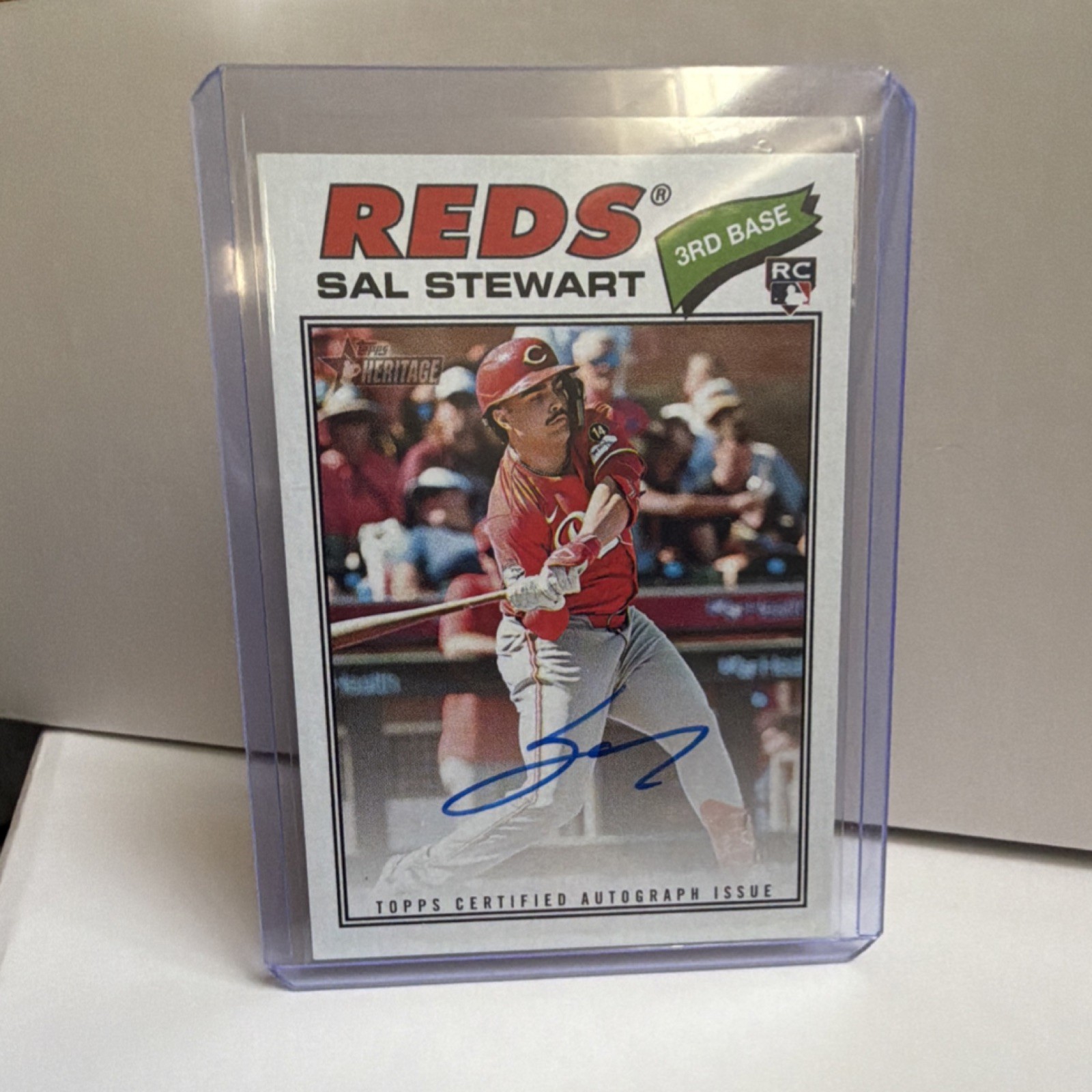 Topps 2026 Heritage Real One Rookie Autograph Sal Stewart Reds ROA-SST