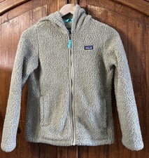 Kids Patagonia Fleece Jacket Hooded Sherpa Full Zip STY65485 Large 12