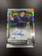 2025 Bowman Draft Riley Kelly 1st Auto Chrome Refractor /499