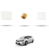 Hoffcar Set Service - 3 Filter FüR Toyota Auris II (E180) 1.6 97Kw Von 2012