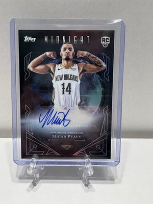 #ad 2025 26 Topps Chrome Midnight Sun Signatures Rookie Micah Peavy RC Auto $10.50