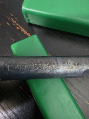 Precision Twist Drill HSS Black Oxide 2AB 14.00 Made in Brazil 