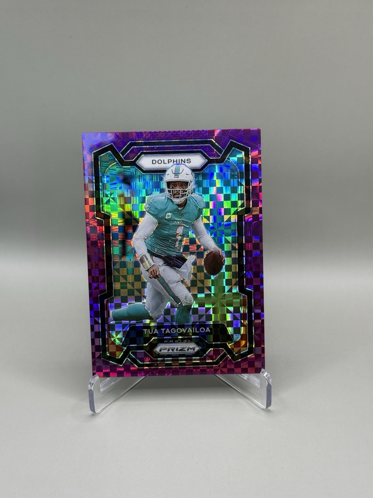 2023 Panini Prizm - Tua Tagovailoa #190 Purple Power Prizm /49