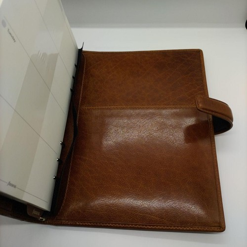 Filofax Lockwood System Organizer A5 Compact Size Cognac Leather Planner Brown - Picture 19 of 20