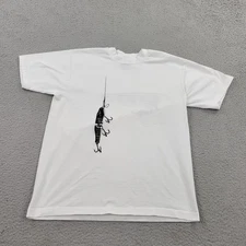 Fishing Lure VTG Shirt Mens Large Screen Stars Best Graphic USA Short Sleeve