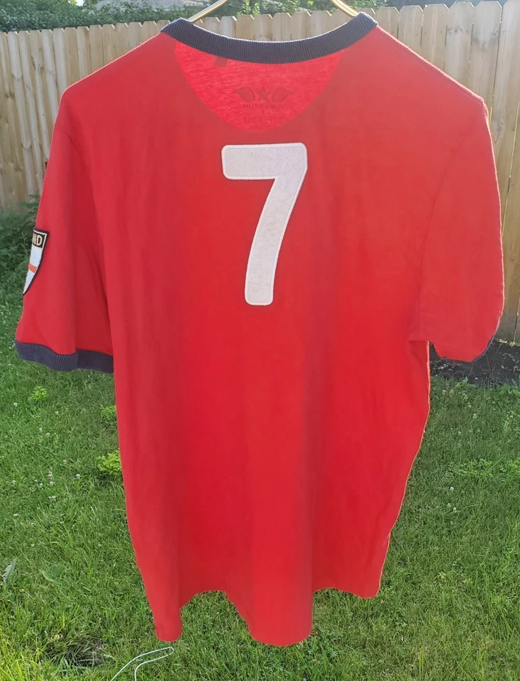 Superdry X Ringspun England T-shirt Men's L Retro Soccer Style England Patch  - Image 2 of 4