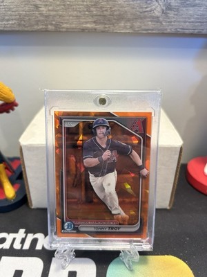 2024 Bowman Chrome Draft Sapphire Orange 24/25 Tommy Troy #BDC-111 17f8
