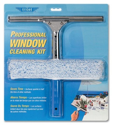 Ettore 4991 Professional Grade Window Dusting Cleaning Kit with Squeegee/Washer