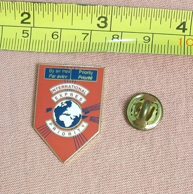 International Express Priority USPS Mail Lapel Pin By Air Mail Postal Service