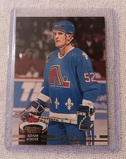 1992 Topps Stadium Club #468 Adam Foote Quebec Nordiques NHL Hockey 