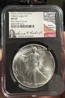 1986 (S) $1 Silver Eagle MS69 Anna Escobedo Cabral Signed Struck at San Francisc
