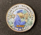 Colorized Kennedy Half Dollar D-Day Full Victory - Nothing Less Free Shipping