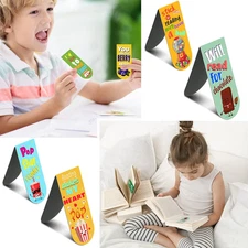 48 Pack Scented Bookmarks Magnetic Scratch and Sniff Fruit Food Bookmarks for...
