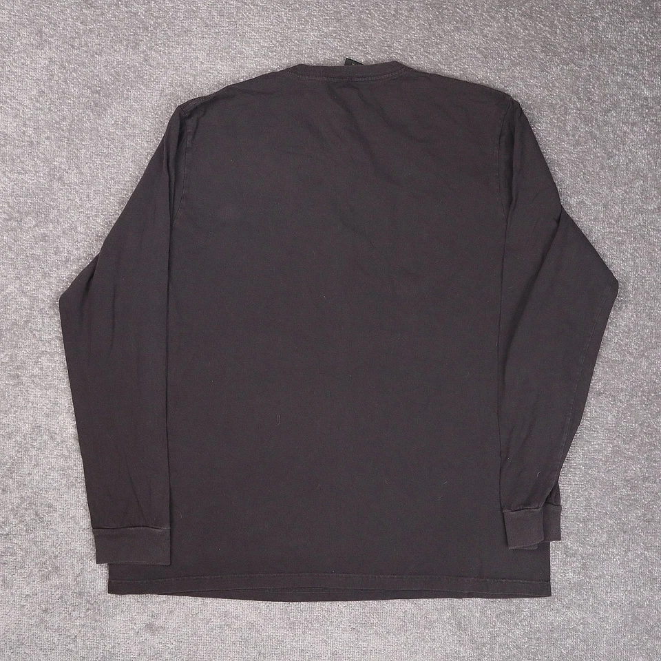 Vintage Lucky Brand Skull Grunge XL Black Long Sleeve T-Shirt - Image 2 of 4