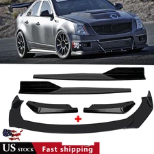 For Cadillac CTS CTS Front Bumper Lip Chin Spoiler Body Kit Splitter Side Skirt