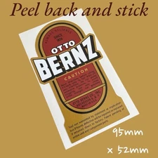 OTTO BERNZ Vinyl Sticker Decal Vintage Classic Lamp Brass Tool Tools FAMOUS 1876