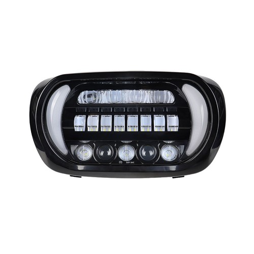 LED Scheinwerfer für Harley Road Glide 2004-2013 mit Abdeckung Blinkerprojektion - Bild 5 von 11