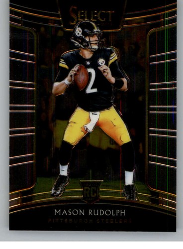 2018 Panini Select #12 Mason Rudolph RC Rookie Steelers