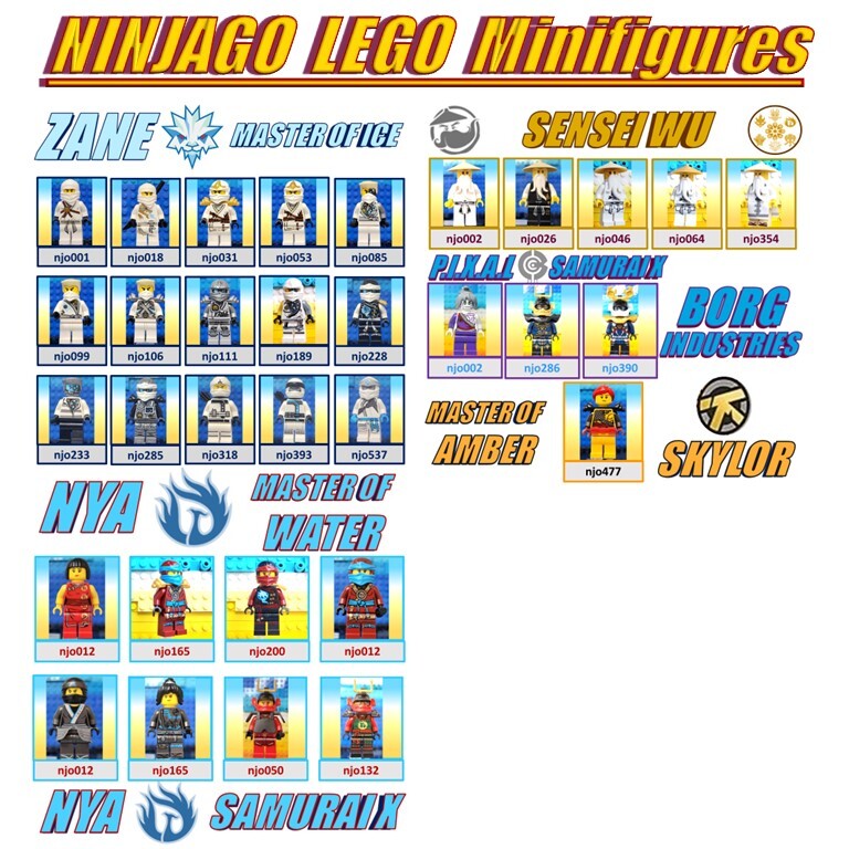 ✨Kate's Figs: LEGO NINJAGO Heroes Allies Great Condition