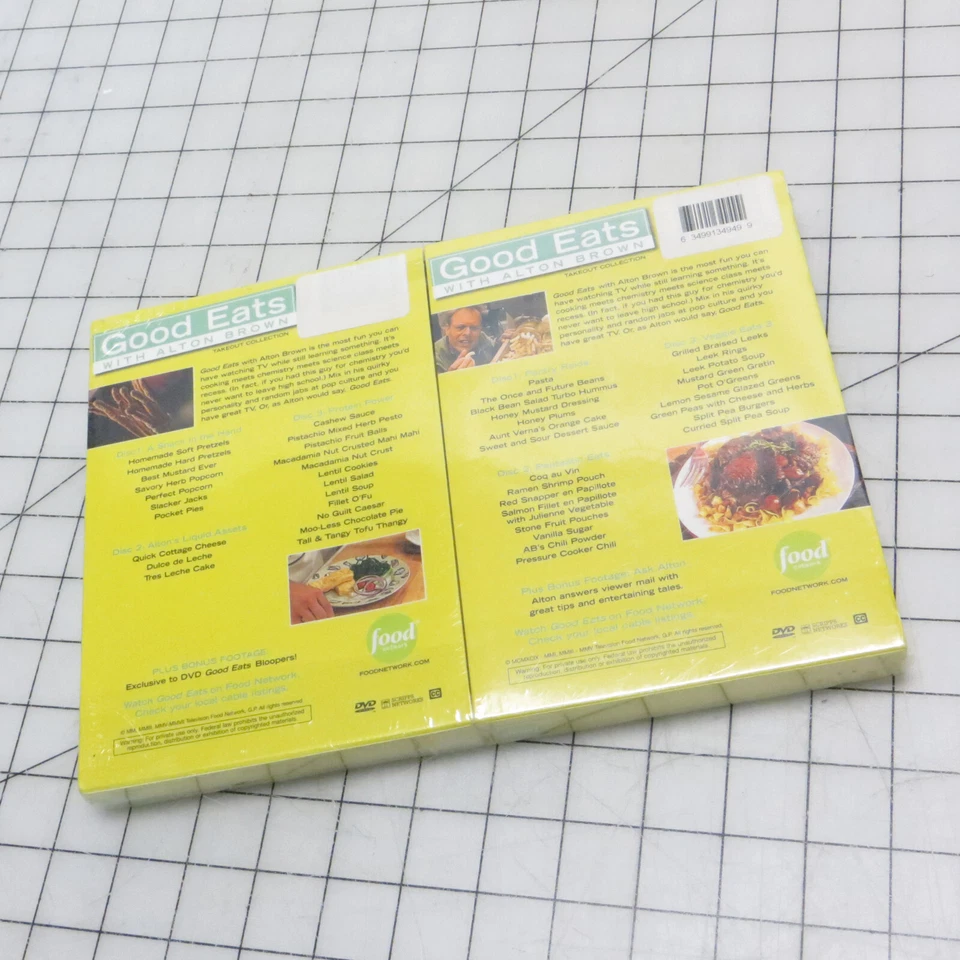 Good Eats Alton Brown Cupboard Cuisine & Good Eats Greats DVD Set 2-Pack New - Image 2 of 4
