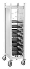 Bartscher Tablettwagen Abr&auml;umwagen 10 Einsch&uuml;be GN 1/1  Traglast 60 kg