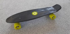 Penny Board Skateboard Nero e Verde Lime, Nuovo