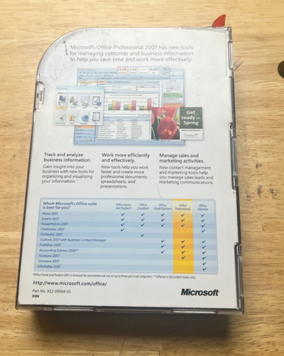 Microsoft Office Professional 2007 Upgrade With Product Key & Papers - 第 2/5 張圖片