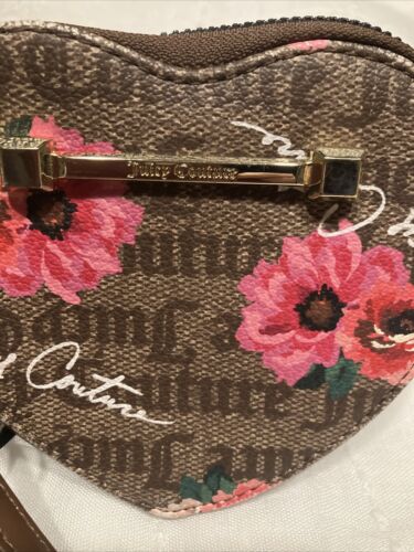 Juicy Couture Petal Stat Valentine Heart Coin Purse Wristlet NWOT - Picture 2 of 5