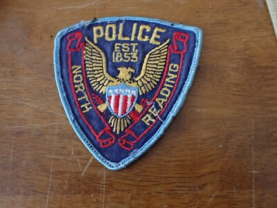 NORTH READING MASSACHUSETTS EARLY OBSOLETE VEST PATCH BX 14#15