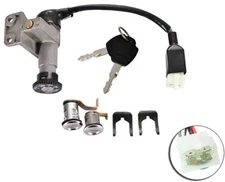 4 WIRES IGNITION KEY SWITCH SET for MOPED SCOOTER KS08