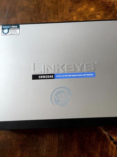 Linksys SRW 2048 48 Port 10/100/1000 Gigabit Switch with Webview - Picture 2 of 11