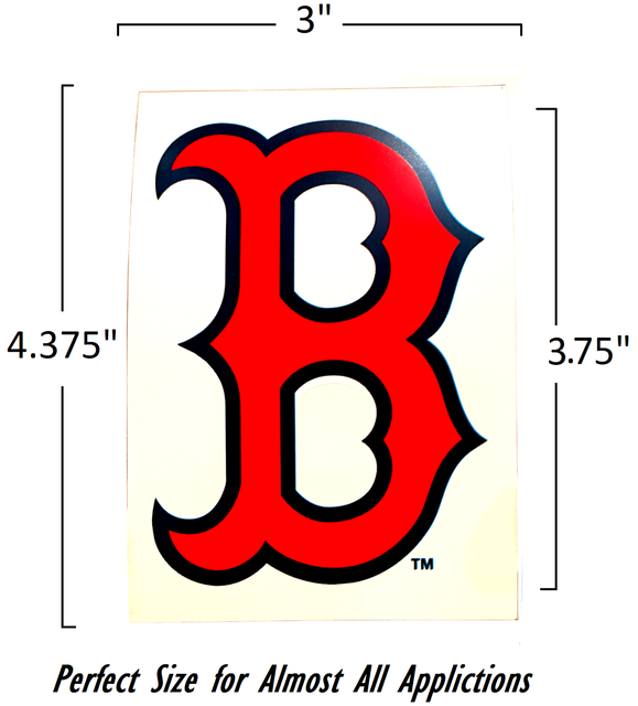 5 Boston Red Sox Vinyl Decal Sticker 3" x 4" Car Window Bumper Laptop