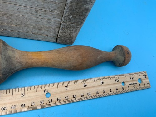 Trituradora de comida/patatas de madera vintage, 10,5 pulgadas, decoración primitiva - Imagen 4 de 10