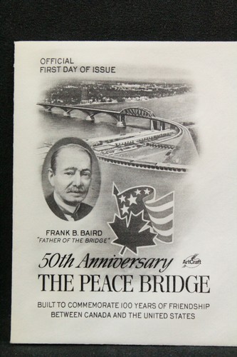 USPS FDC #1721 1977 13¢ Peace Bridge ArtCraft ST674 - Picture 3 of 3