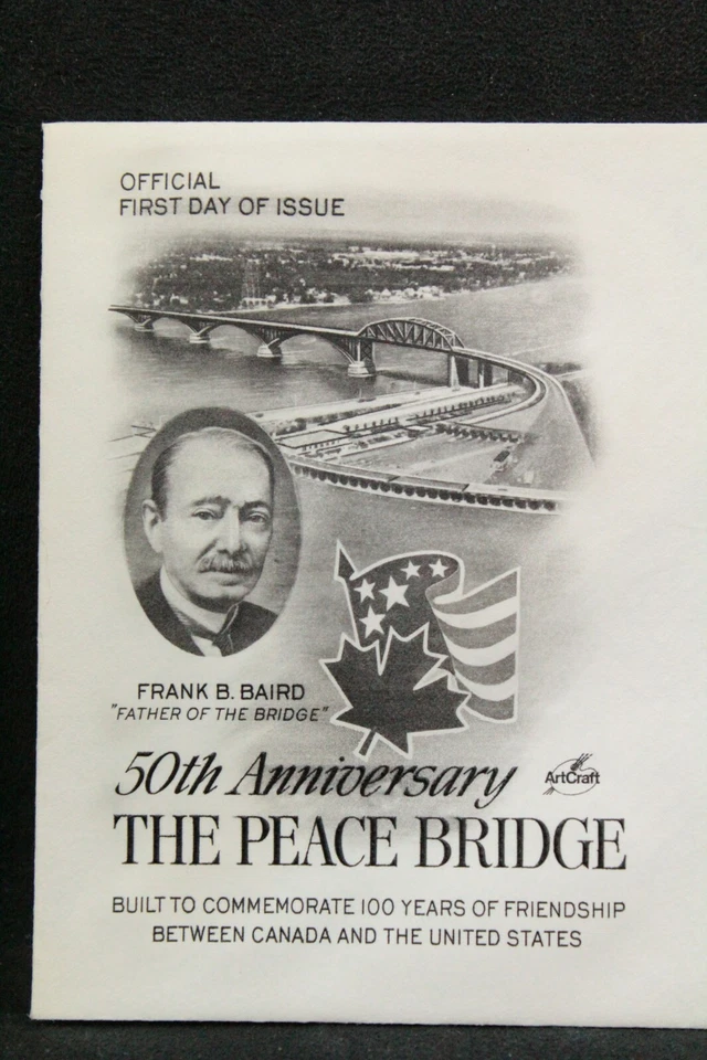 USPS FDC #1721 1977 13¢ Peace Bridge ArtCraft ST674 - Image 3 of 3
