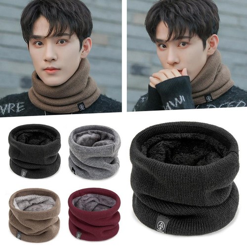 Fashion Knitted Scarf Warm Wool Fur Thick Unisex versatile design Multipl S2T8 - Picture 3 of 22