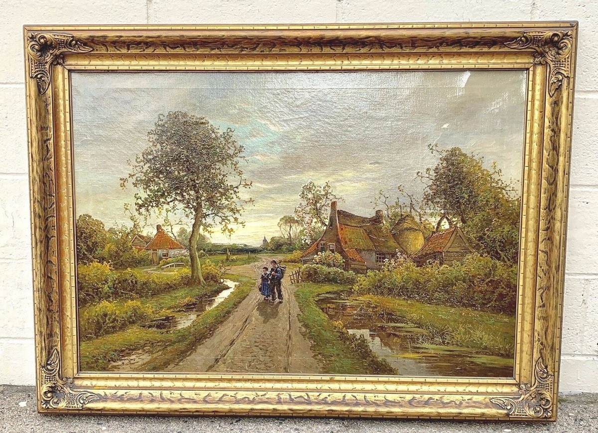 アート・デザイン・音楽 Rupprecht  WILHELM RUPPRECHT 1886 B. GERMAN OIL ON CANVAS LANDSCAPE PAINTING